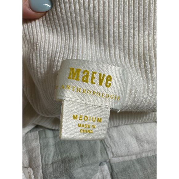 Maeve by Anthropologie White Mockneck Tank Size Medium - Picture 6 of 6